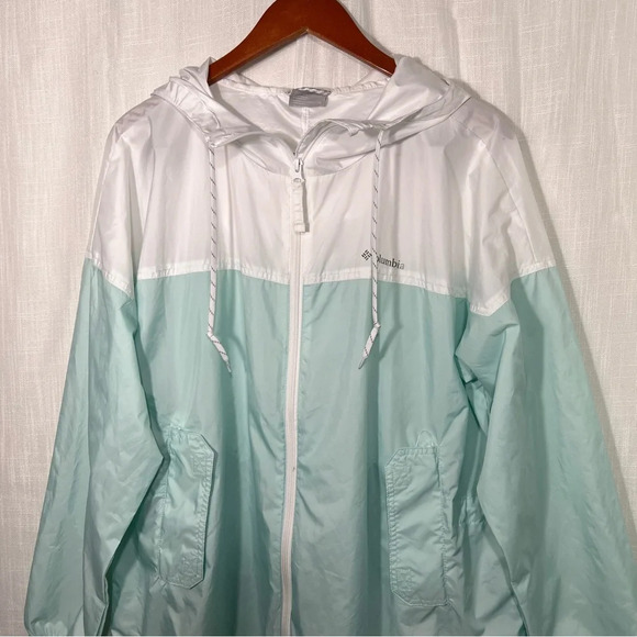 Columbia Flash Challenger Long Windbreaker Hiking Outdoor Jacket Like New Sz 1X - Picture 6 of 11